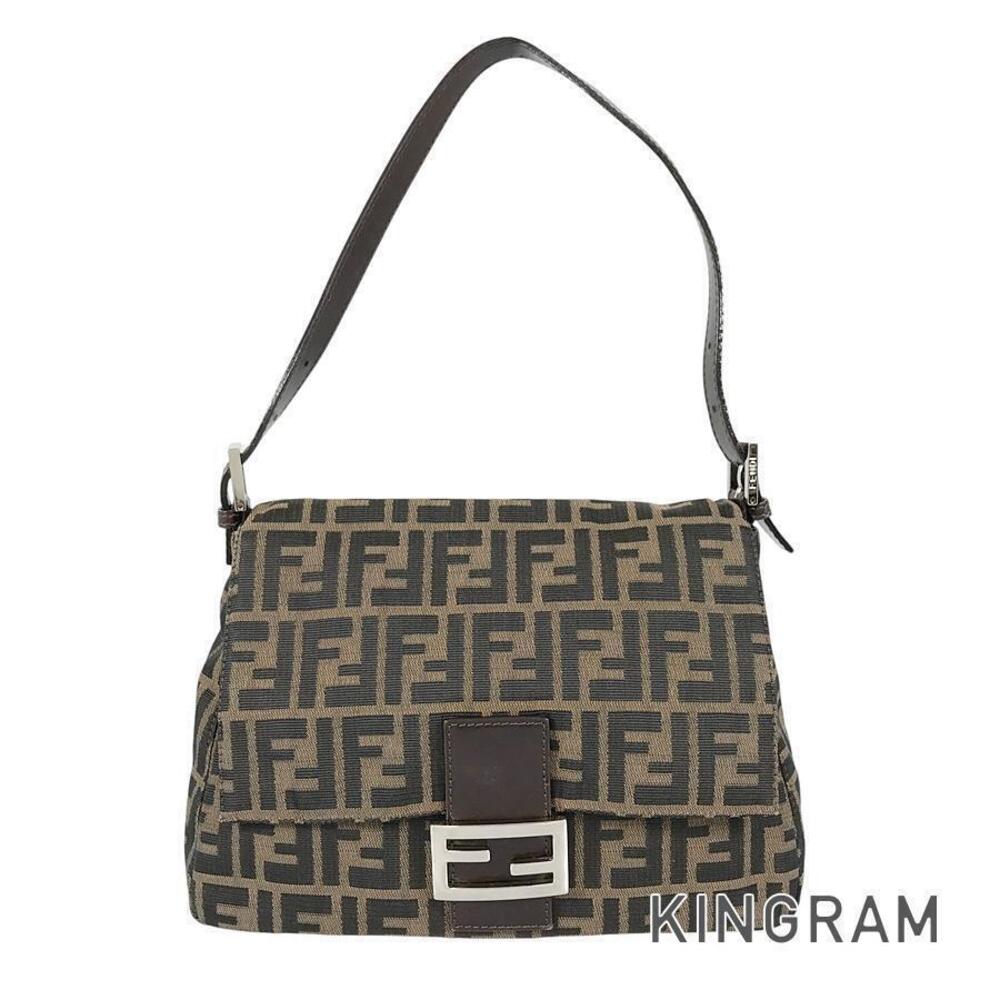 Fendi Bag Zucca Baguette Mamma Shoulder Black